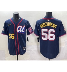 Men's American League #56 Randy Arozarena Navy 2025 All-Star Edition Limited Stitched Baseball Jersey