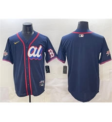 Men's American League Boston Red Sox Blank Navy 2025 All-Star Edition Limited Stitched Baseball Jersey