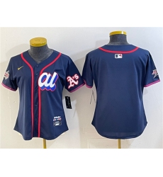 Youth American League Oakland Athletics Blank Navy 2025 All-Star Edition Limited Stitched Baseball Jersey