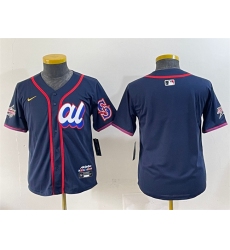 Youth American League Seattle Mariners Blank Navy 2025 All-Star Edition Limited Stitched Baseball Jersey