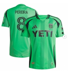 Mens Austin FC Daniel Pereira adidas Green 2025 The Heartbeat Kit Authentic Player Jersey