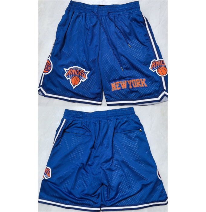Men's New Yok Knicks Royal Shorts (Run Small)