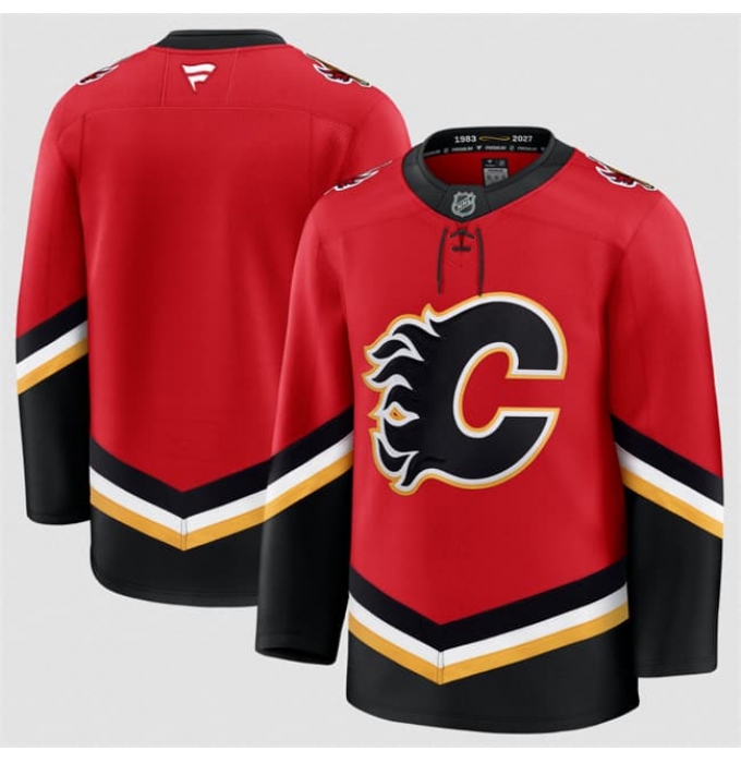 Men's Calgary Flames Bank Red 2026 Alternate Stitched Hockey Jersey
