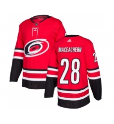 Men's Carolina Hurricanes #28 Mackenzie MacEachern Red Stitched Jersey