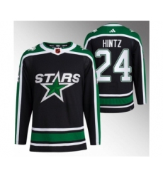 Men's Dallas Stars #24 Roope Hintz Black 2022-23 Reverse Retro Stitched Jersey