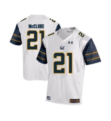 California Golden Bears 21 Stefan McClure White College Football Jersey