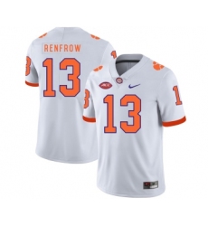 Clemson Tigers 13 Hunter Renfrow White Nike College Football Jersey