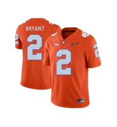 Clemson Tigers 2 Kelly Bryant Orange With Diamond Logo College Football Jersey