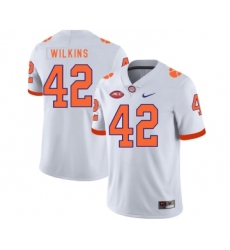 Clemson Tigers 42 Stephone Anthony White Nike College Football Jersey