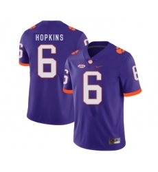 Clemson Tigers 6 DeAndre Hopkins Purple Nike College Football Jersey