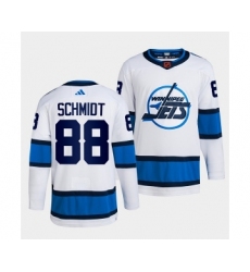 Men's Winnipeg Jets #88 Nate Schmidt White 2022 Reverse Retro Stitched Jersey