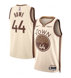 Men's Golden State Warriors #44 Jackson Rowe Tan 2025-26 City Edition Stitched Basketball Jersey