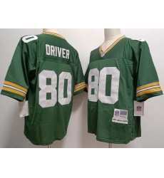Men's Green Bay Packers #80 Donald Driver Mitchell & Ness Retired Player Green Jersey