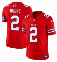 Men's Buffalo Bills #2 D.J. Moore Red 2026 F.U.S.E. Vapor Untouchable Limited Football Stitched Jersey