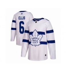 Men's Toronto Maple Leafs #6 Ron Ellis White Adidas Stitched NHL Jersey