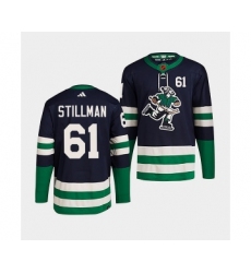 Men's Vancouver Canucks #61 Riley Stillman Navy 2022 Reverse Retro Stitched Jersey