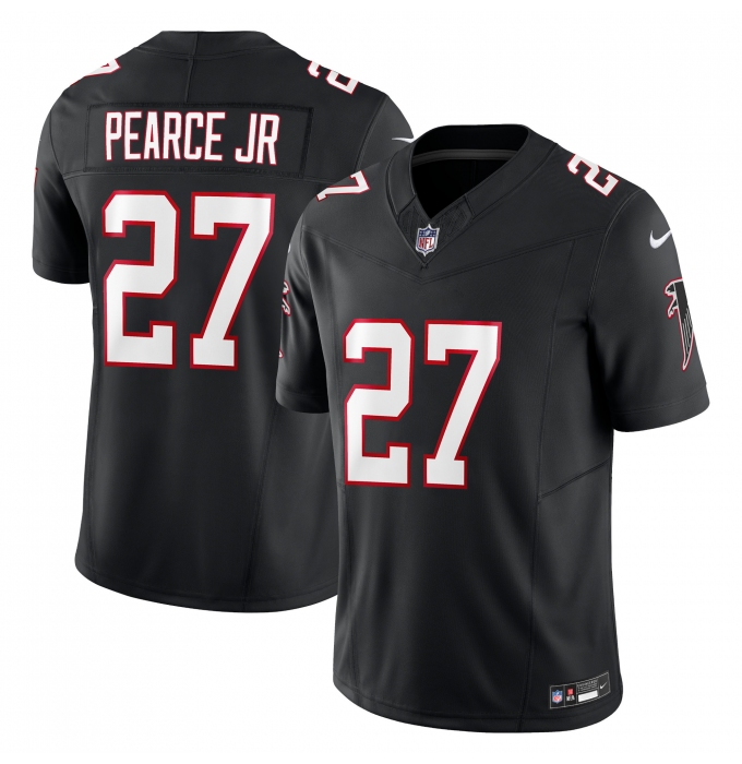 Men's Atlanta Falcons #27 James Pearce Jr Black Alternate Vapor F.U.S.E Limited Stitched Jersey