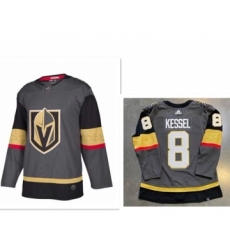 Men's Vegas Golden Knights #8 Phil Kessel Gray Adidas NHL Home Jersey