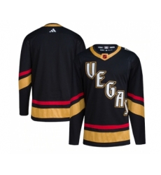 Men's Vegas Golden Knights Blank Black 2022-23 Reverse Retro Stitched Jersey