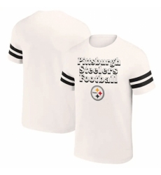 Men's Pittsburgh Steelers Cream X Darius Rucker Collection Vintage T Shirt