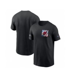 Men's Arizona Cardinals Black 2023 Crucial Catch Sideline Tri-Blend T-Shirt