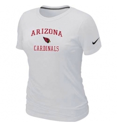 Nike Arizona Cardinals Women's Heart & Soul NFL T-Shirt White