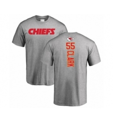 Football Kansas City Chiefs #55 Frank Clark Ash Backer T-Shirt