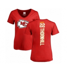 Football Women's Kansas City Chiefs #22 Juan Thornhill Red Backer T-Shirt