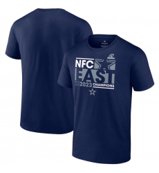 Men's Dallas Cowboys Navy 2023 NFC East Division Champions Conquer T-Shirt