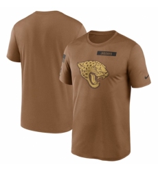 Men's Jacksonville Jaguars 2023 Brown Salute To Service Legend Performance T Shirt
