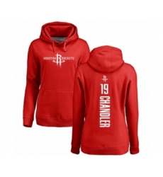 Basketball Women's Houston Rockets #19 Tyson Chandler Red Backer Pullover Hoodie