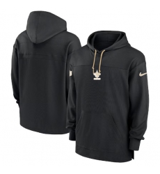 Men's New Orleans Saints Black Performance Pullover Hoodie