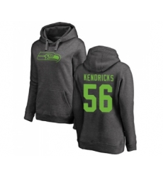 Football Women's Seattle Seahawks #56 Mychal Kendricks Ash One Color Pullover Hoodie