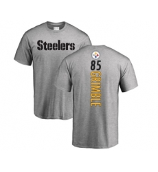 Football Pittsburgh Steelers #85 Xavier Grimble Ash Backer T-Shirt