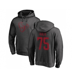 Football Houston Texans #75 Matt Kalil Ash One Color Pullover Hoodie