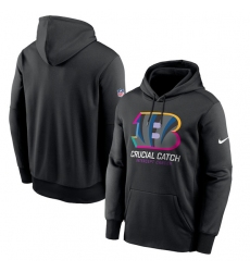 Men's Cincinnati Bengals Black 2024 Crucial Catch Club Pullover Hoodie