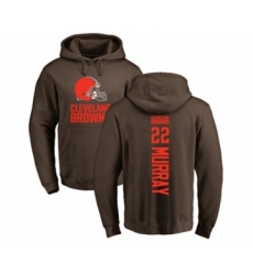 Football Cleveland Browns #22 Eric Murray Brown Backer Pullover Hoodie
