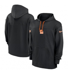 Men's Cleveland Browns Black Performance Pullover Hoodie