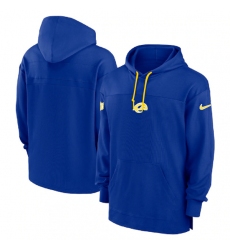 Men's Los Angeles Rams Royal Performance Pullover Hoodie