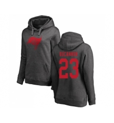 Football Women's Tampa Bay Buccaneers #23 Deone Bucannon Ash One Color Pullover Hoodie