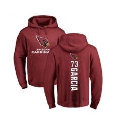 Football Arizona Cardinals #73 Max Garcia Maroon Backer Pullover Hoodie