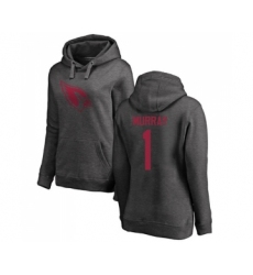 Football Women's Arizona Cardinals #1 Kyler Murray Ash One Color Pullover Hoodie