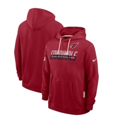 Men's Arizona Cardinals Cardinal Sideline Standard Issue Top Prospect Dri-FIT Hoodie
