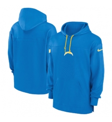 Men's Los Angeles Chargers Blue Performance Pullover Hoodie