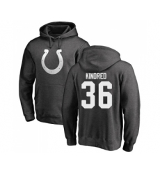 Football Indianapolis Colts #36 Derrick Kindred Ash One Color Pullover Hoodie