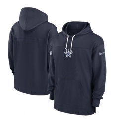 Men's Dallas Cowboys Navy Performance Pullover Hoodie