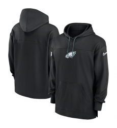 Men's Philadelphia Eagles Black Performance Pullover Hoodie