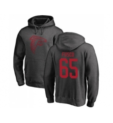 Football Atlanta Falcons #65 Brandon Fusco Ash One Color Pullover Hoodie