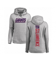 Football Women's New York Giants #97 Dexter Lawrence Ash Backer Pullover Hoodie