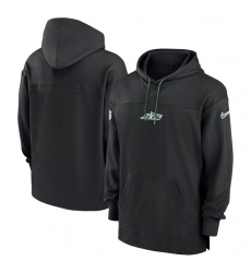 Men's New York Jets Black Performance Pullover Hoodie